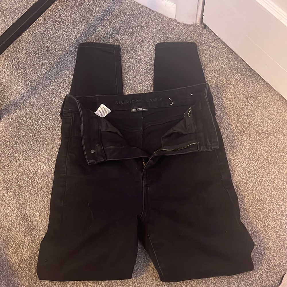 Black American Eagle Next Level Stretch Jeans